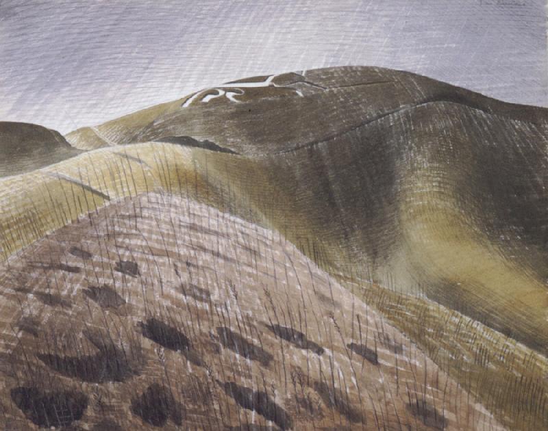 Eric Ravilious The Vale of the White Horse Sweden oil painting art